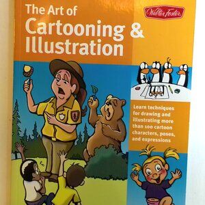 The Art of Cartooning and Illustration WALTER FOSTER book learn to draw NEW